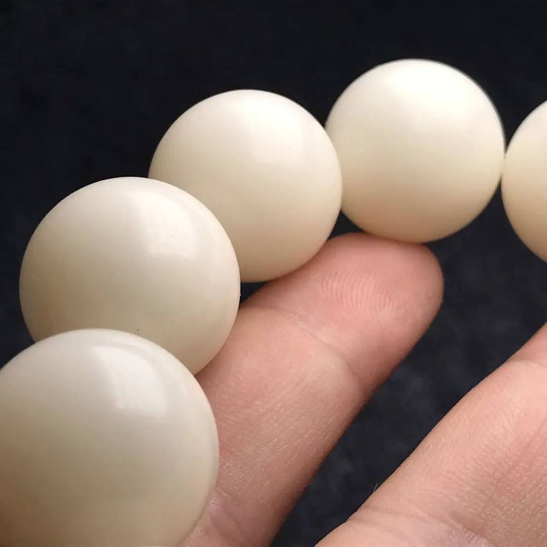 White Bodhi Root Bracelet for Daily Wear & Spiritual Peace
