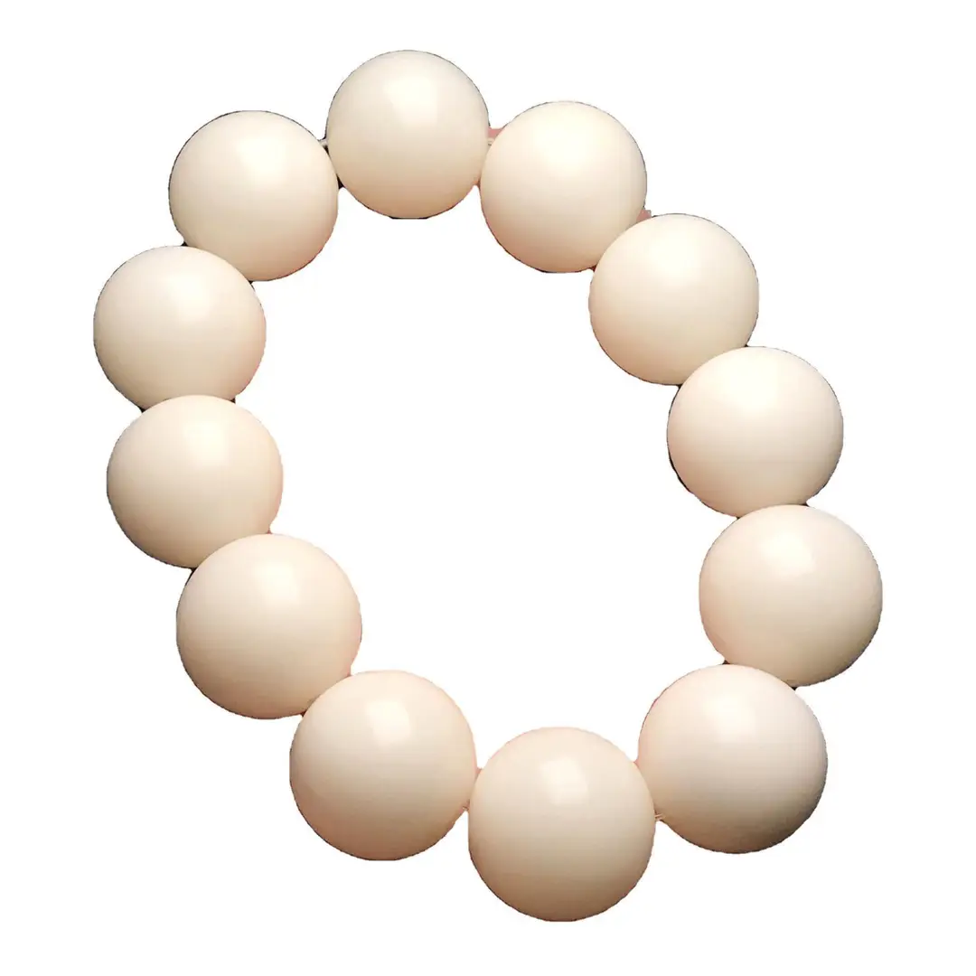 White Bodhi Root Bracelet for Daily Wear & Spiritual Peace