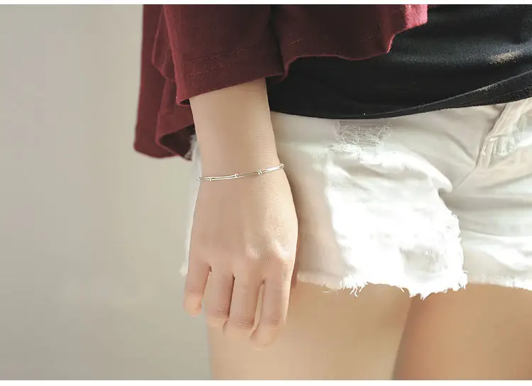 925 Sterling Silver Korean Inspired Bracelet for Women