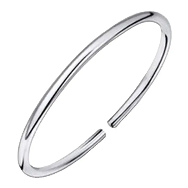 Silver Plated Open End Bracelet for Women