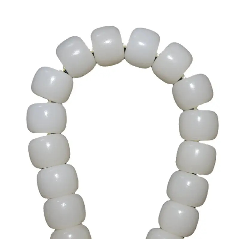 White Jade Bodhi Root Mala for Women Daily Wear