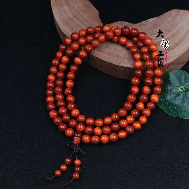 Blood Dragon Wood Mala for Daily Prayer & Meditation