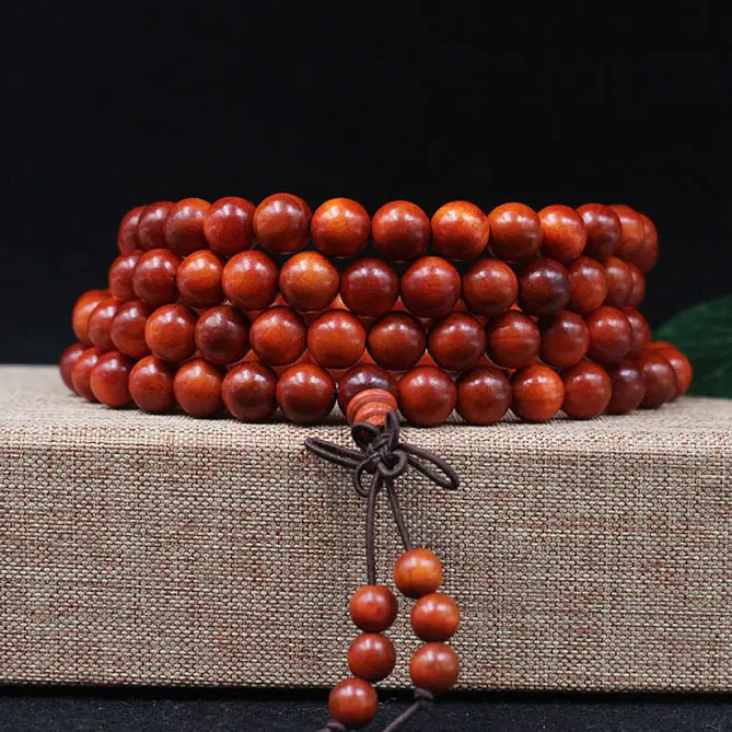 Blood Dragon Wood Mala for Daily Prayer & Fashion