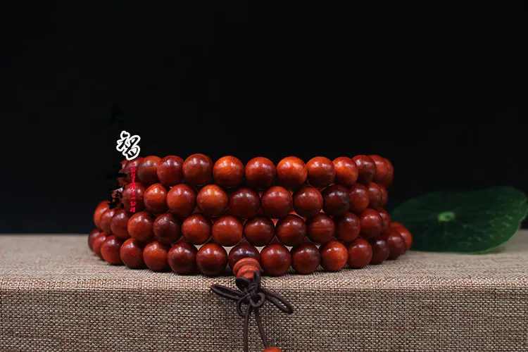 Blood Dragon Wood Mala for Daily Prayer & Fashion