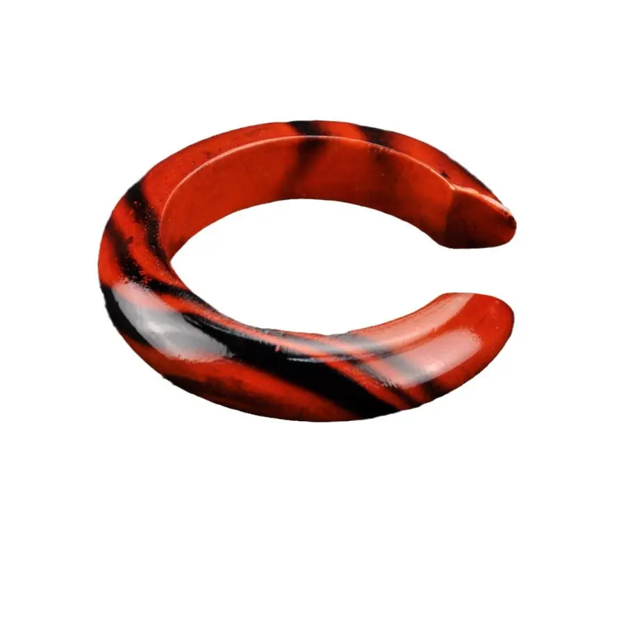 Handcrafted Mango Wood Bracelets in Red Green Yellow Blue