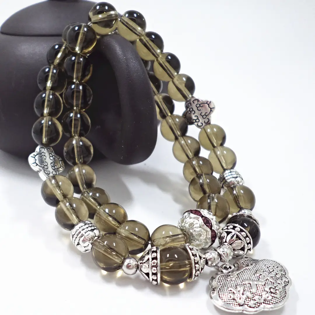 Frosted Crystal Baby Elephant Bracelet for Women