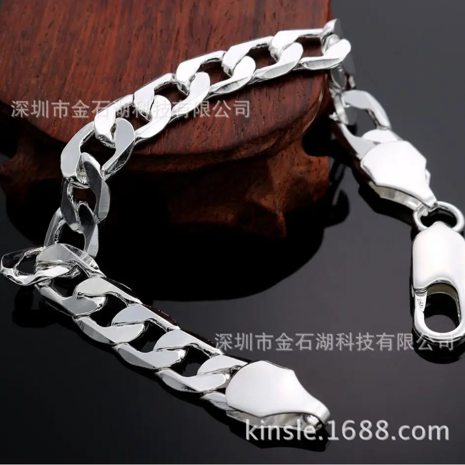 Silver Chain Bracelet for Men - Durable & Stylish