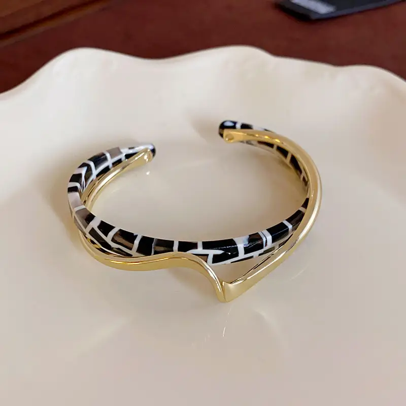 Rose Gold Zircon Bracelets Set for Women