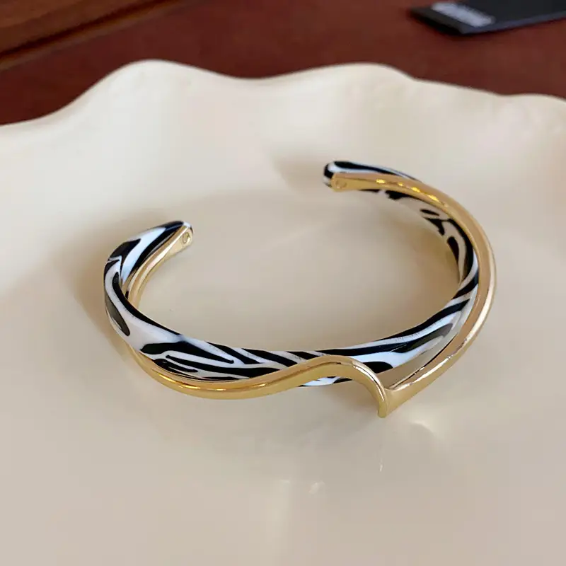Rose Gold Zircon Bracelets Set for Women
