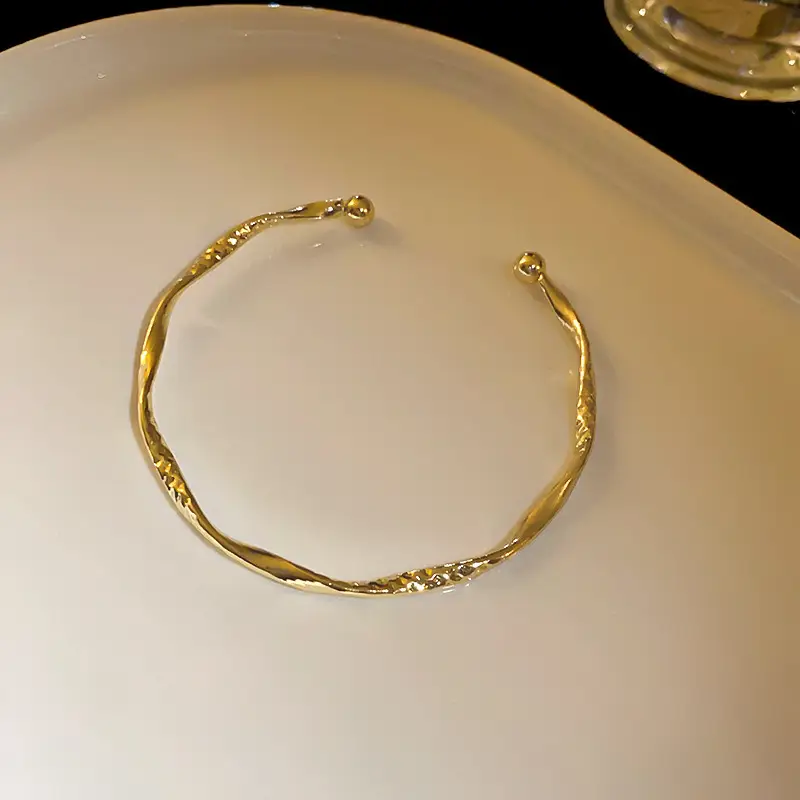 Rose Gold Zircon Bracelets Set for Women