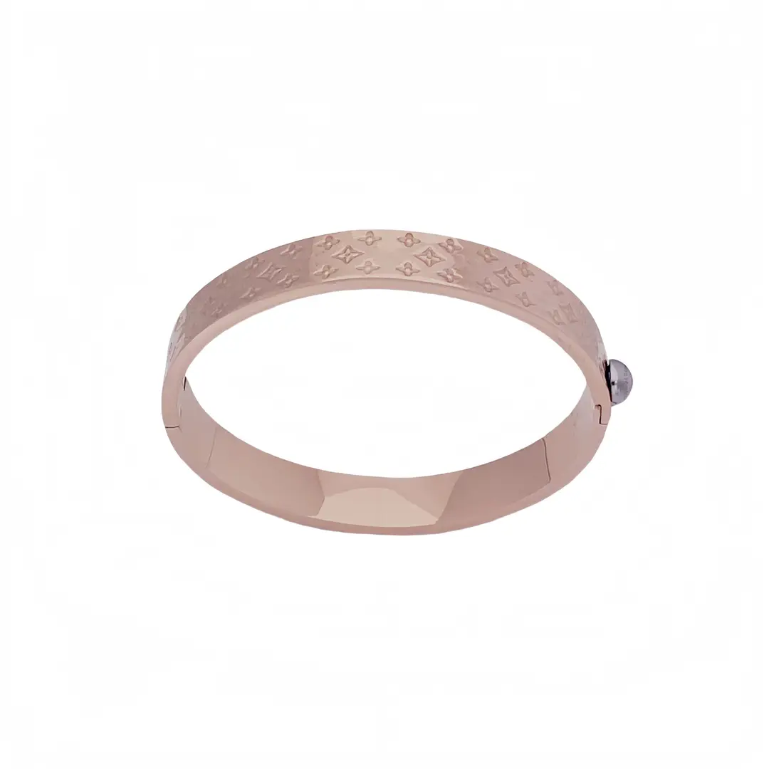 Triple Layered Floral Bracelet Gold Silver Rose Gold