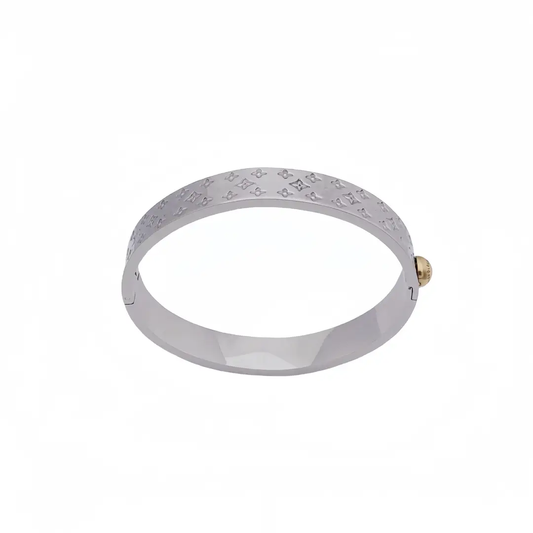 Triple Layered Floral Bracelet Gold Silver Rose Gold