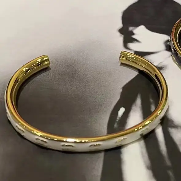 Double C Bracelets Black White Gold Pakistani Women