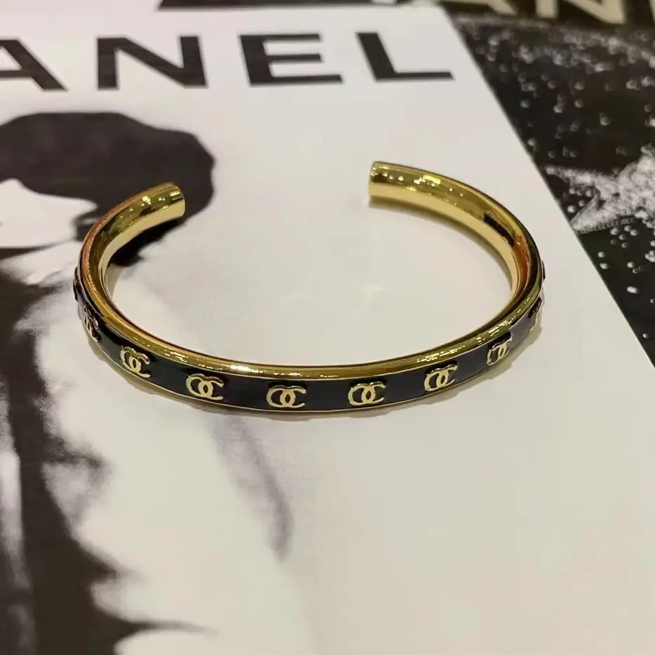 Double C Bracelets Black White Gold Pakistani Women