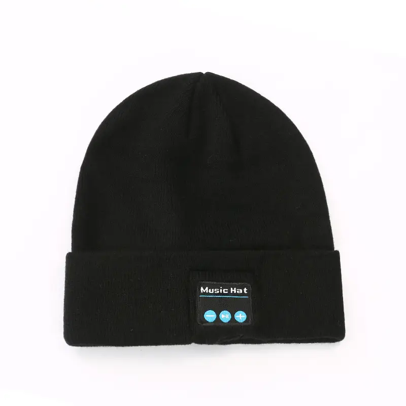Bluetooth Music Hat V5.0 Waterproof Black