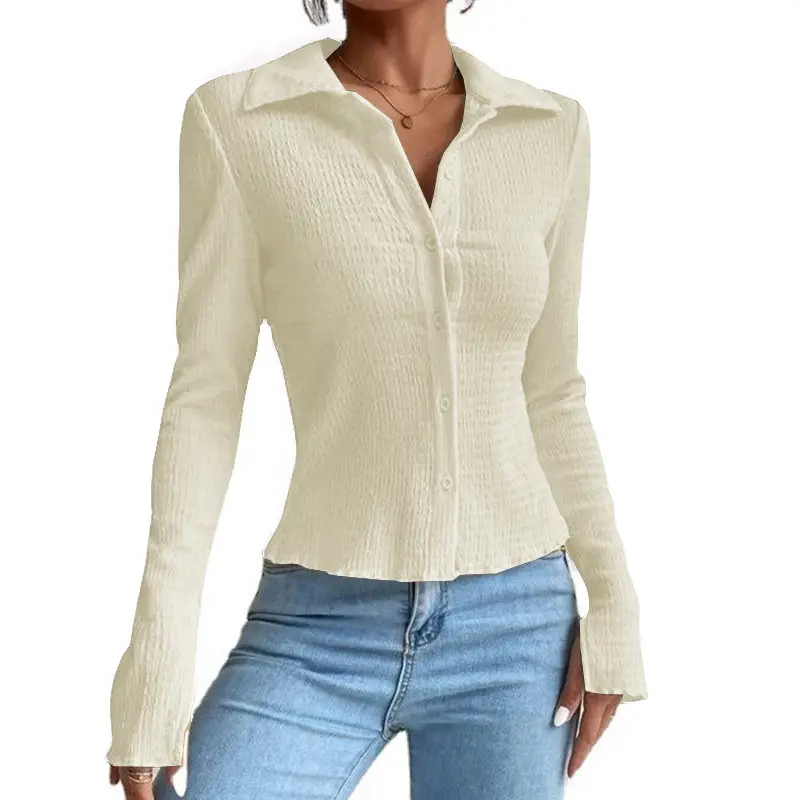 Women Solid Stitched Cardigan Gray Winter T-Shirt