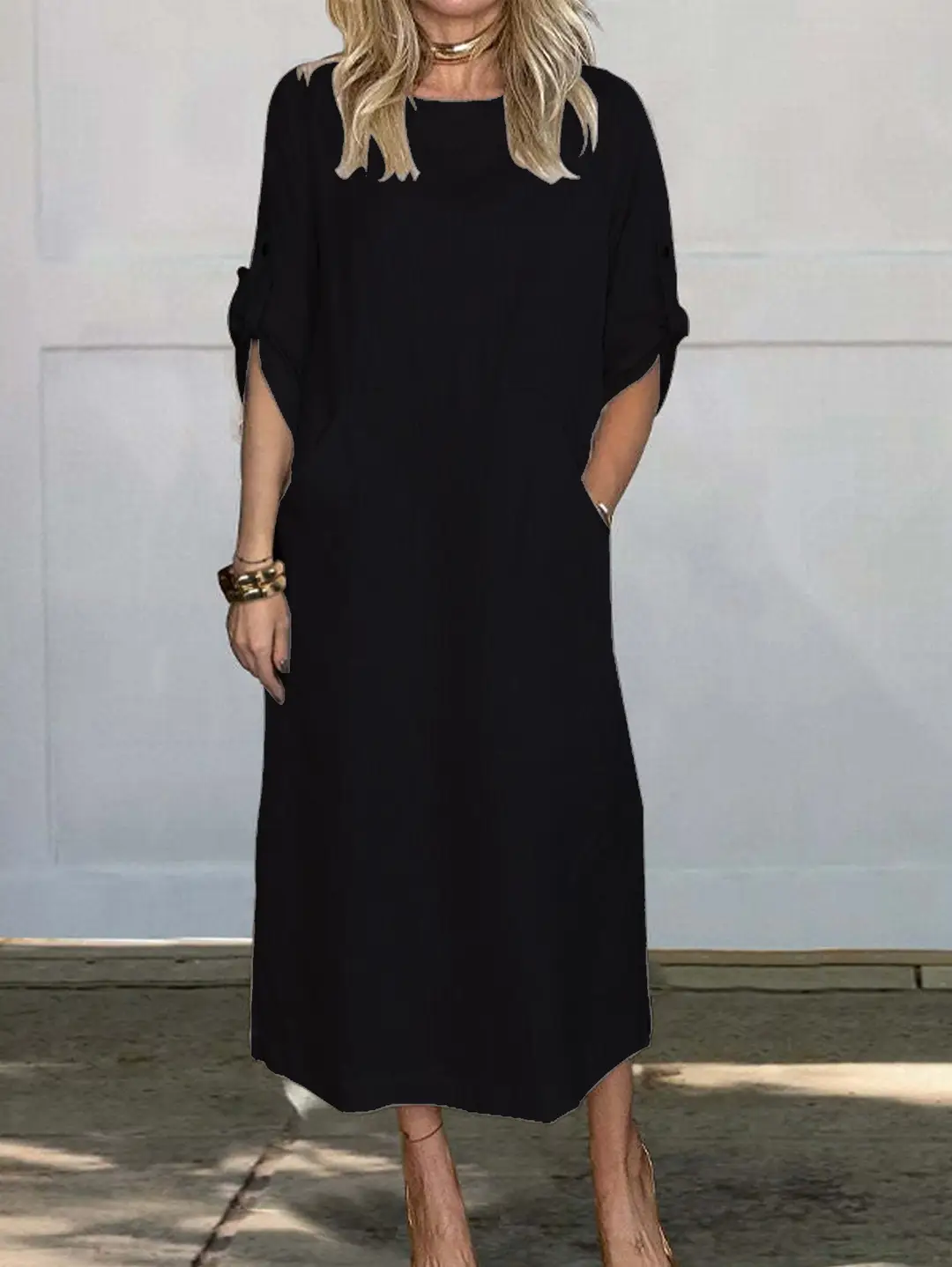 Women Cotton Loose Dress White Summer New Collection