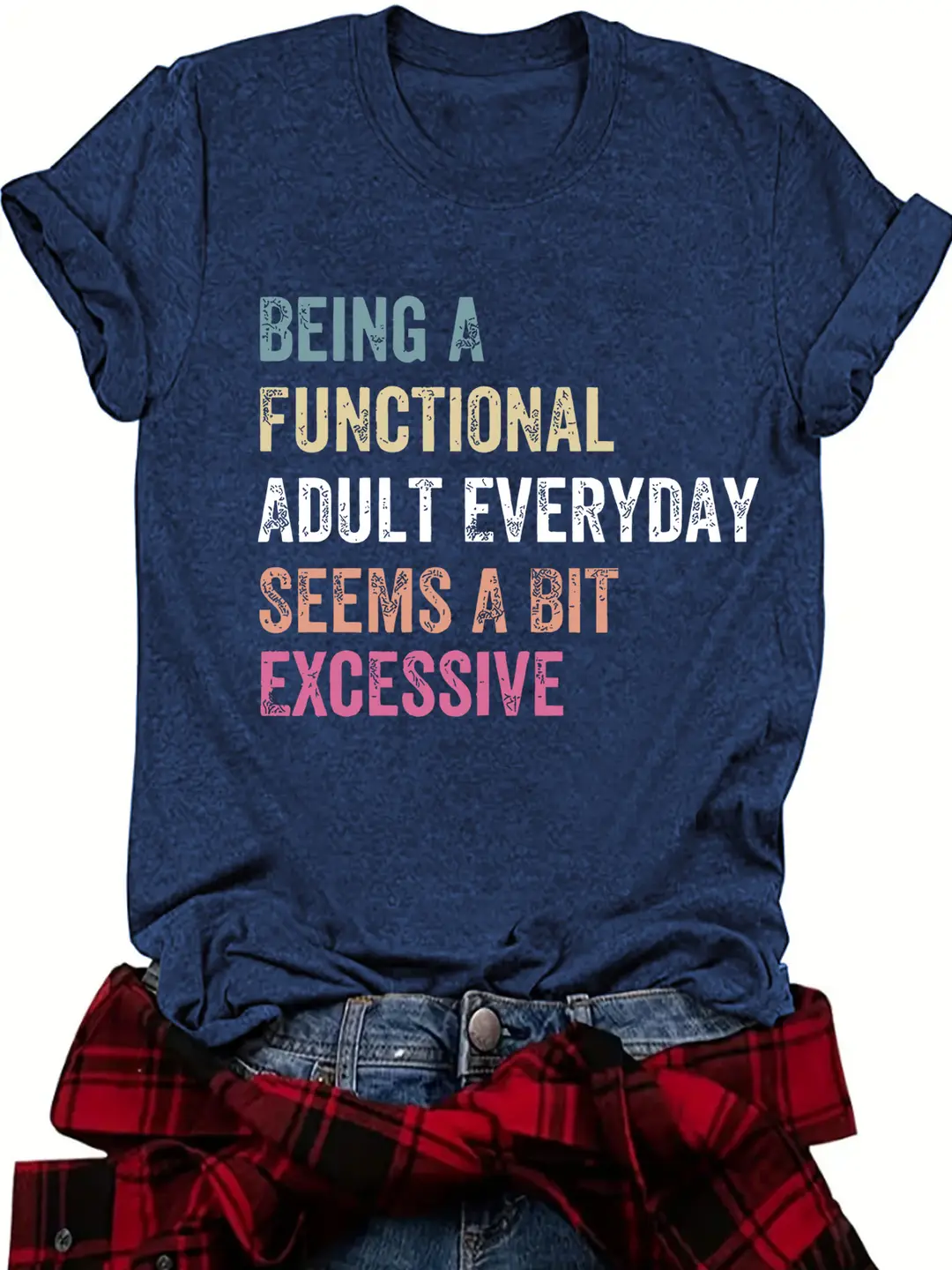 Women Casual Graphic T-Shirt Maroon with Print