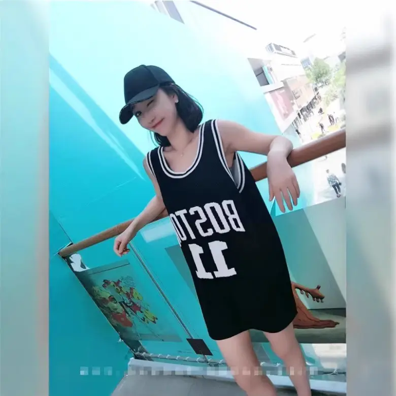 Women Sleeveless Basketball Vest White Loose Fit Summer Sports Wear