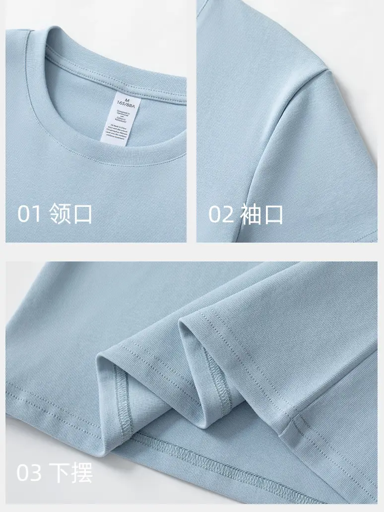 Women Slimming Retro Short Sleeve Top Macaron Blue