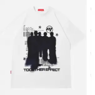 Women Cotton Graphic T-Shirt Summer Casual White XS
