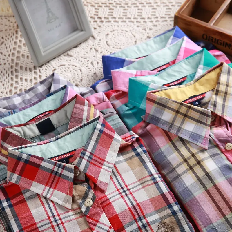 Women Summer Plaid Slim Fit Shirts Wholesale