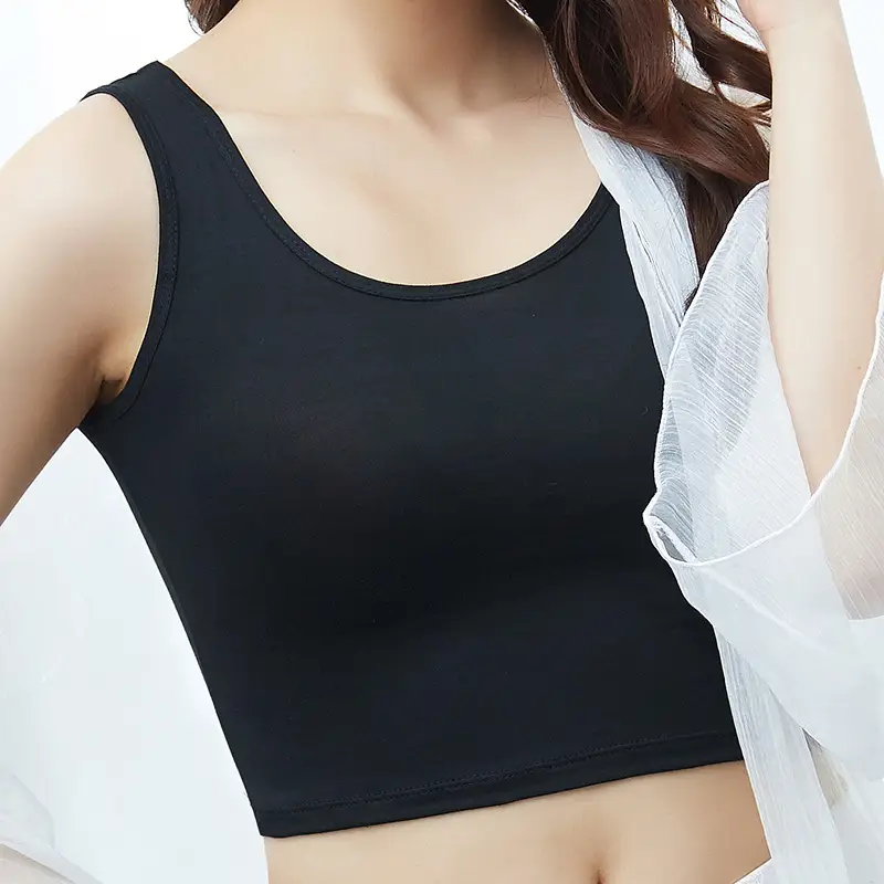 Women's Black Slim Fit Summer Camisole Top