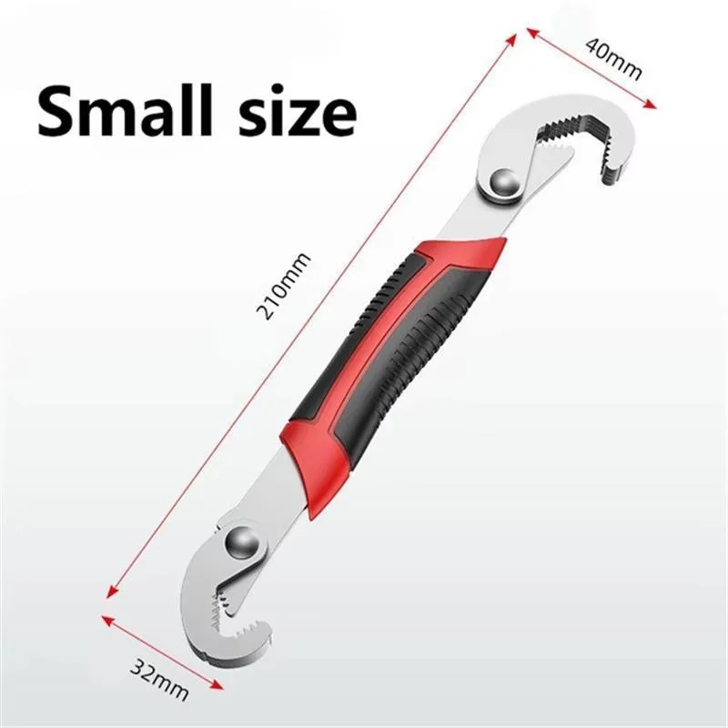 Chrome Vanadium Steel Wrench Set Red 2 Pcs