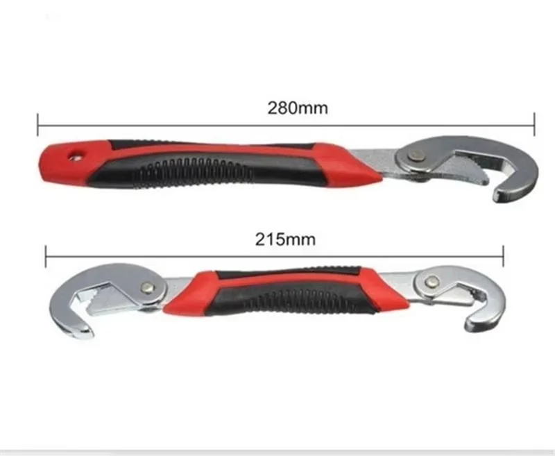 Chrome Vanadium Steel Wrench Set Red 2 Pcs