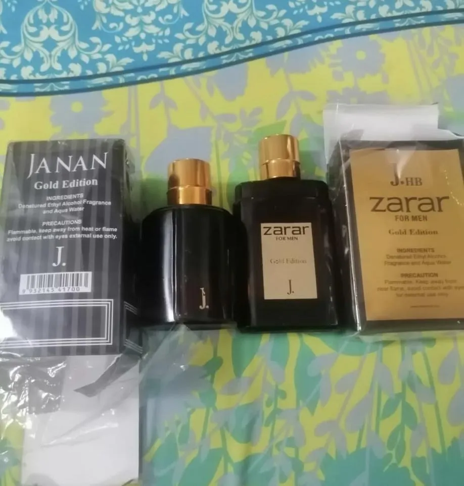 Sweat Resistant Unisex Perfume Set 100ml Black Gold
