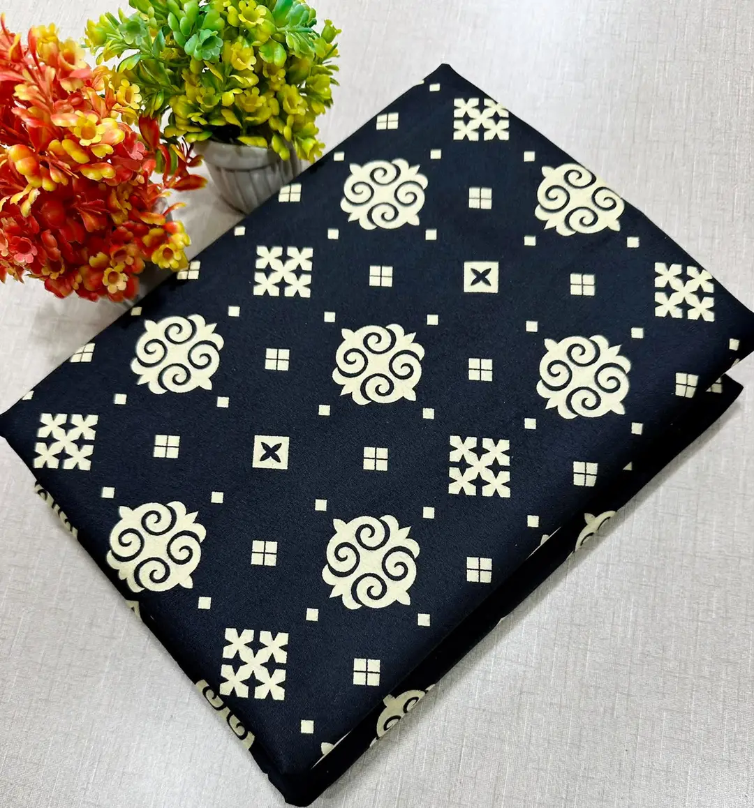 2 Pcs Women's Unstitched Printed Suit