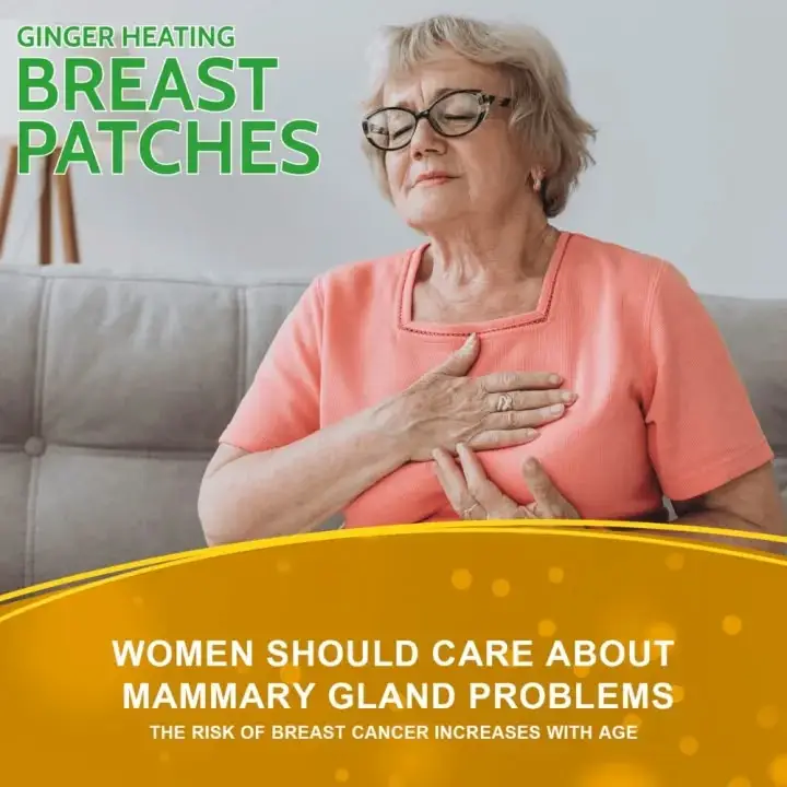 10 Pcs Ginger Heating Breast Patch