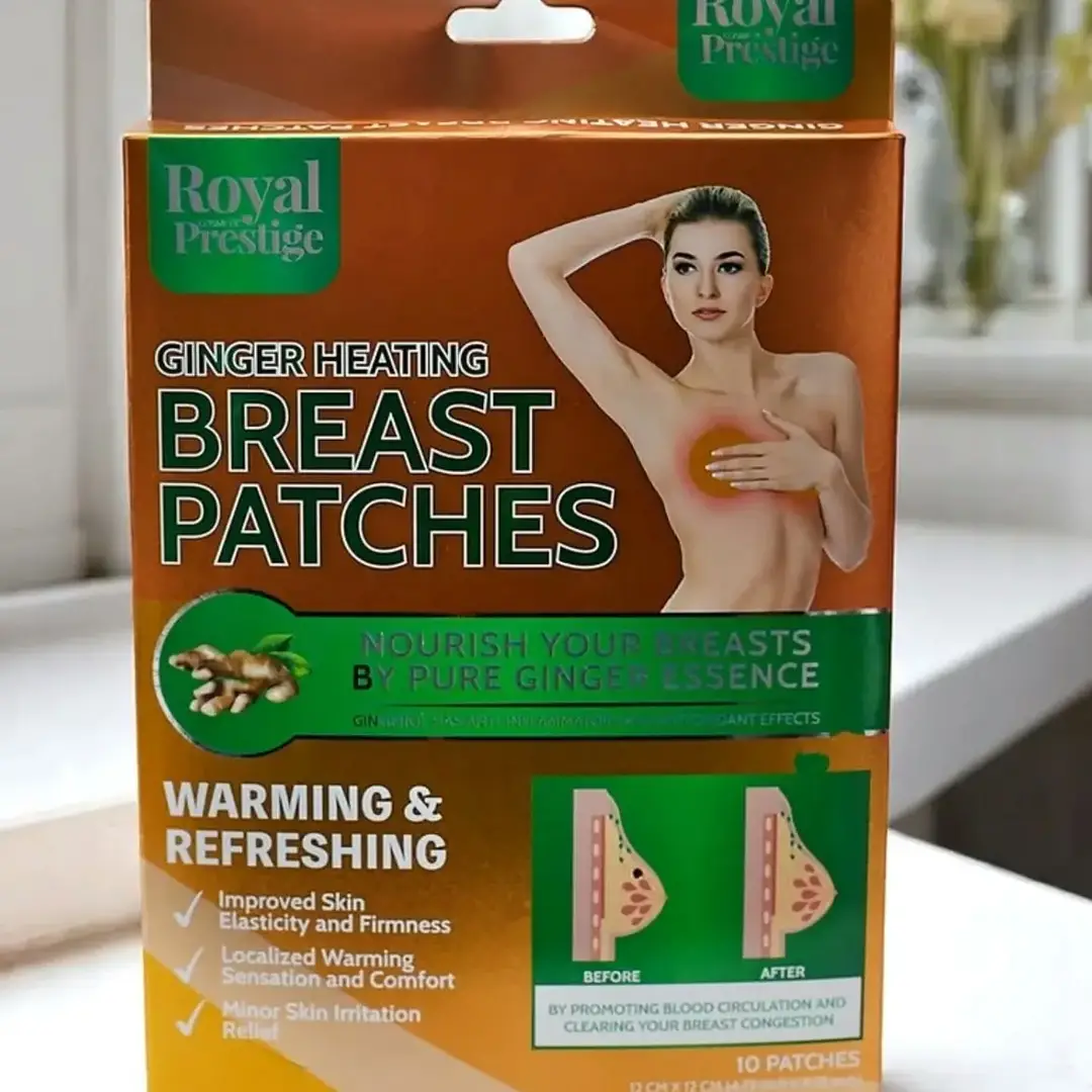 10 Pcs Ginger Heating Breast Patch