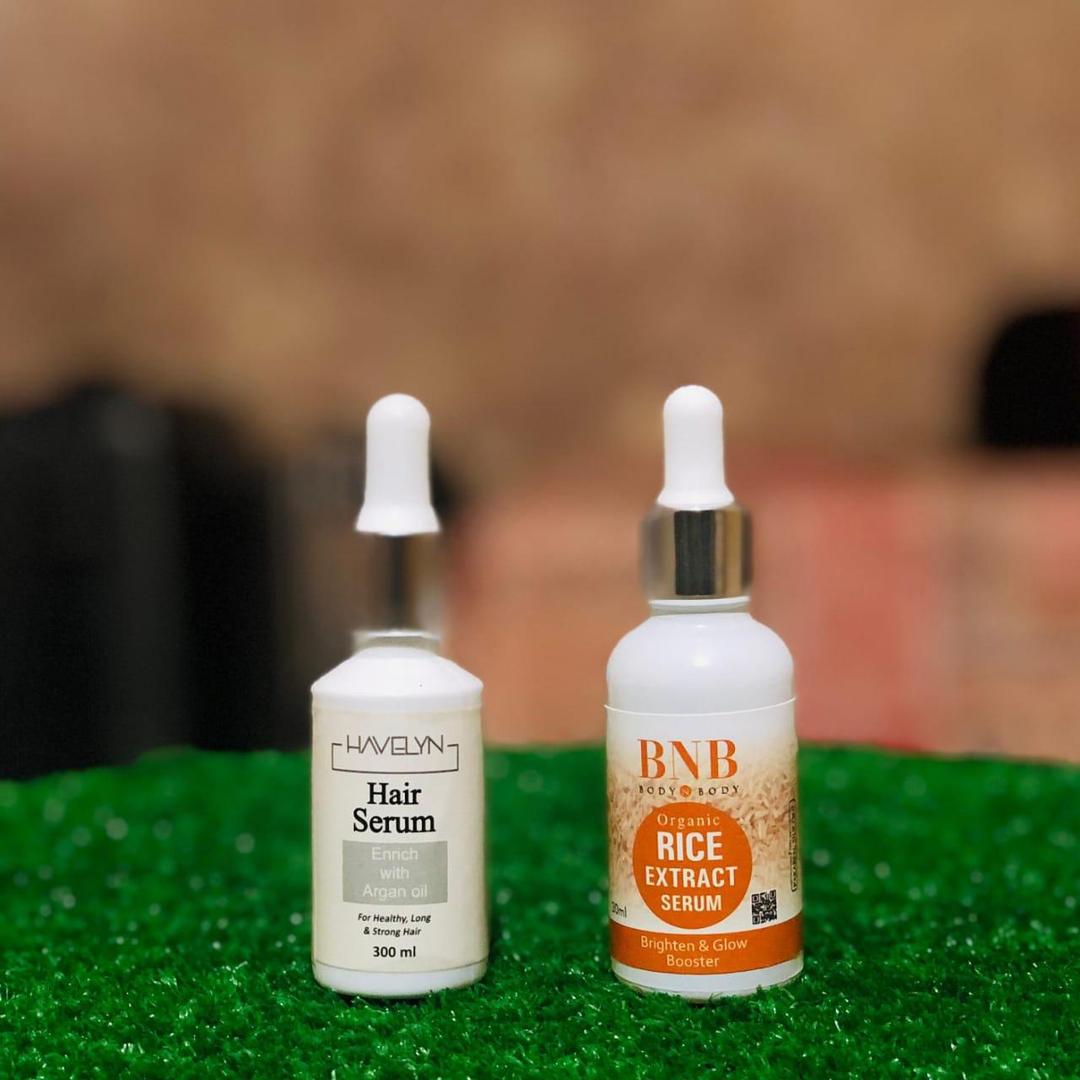 Hair Serum & Skin Brightening Duo for Pakistani Women