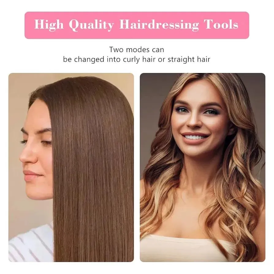 2 In 1 Mini Hair Straightener And Curler