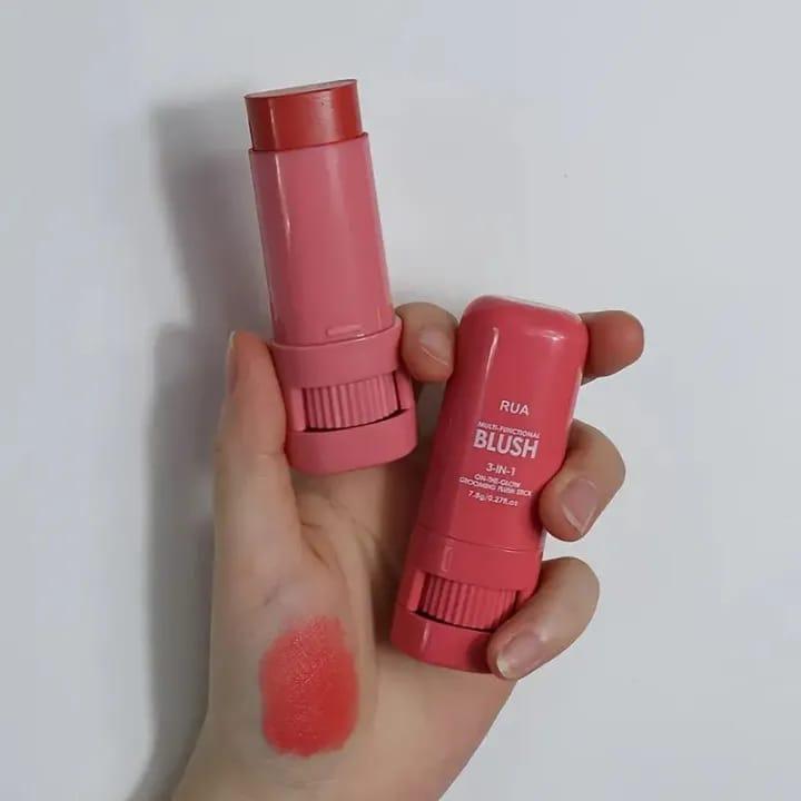 Matte Blush Stick 3 Pcs Long Lasting Glow