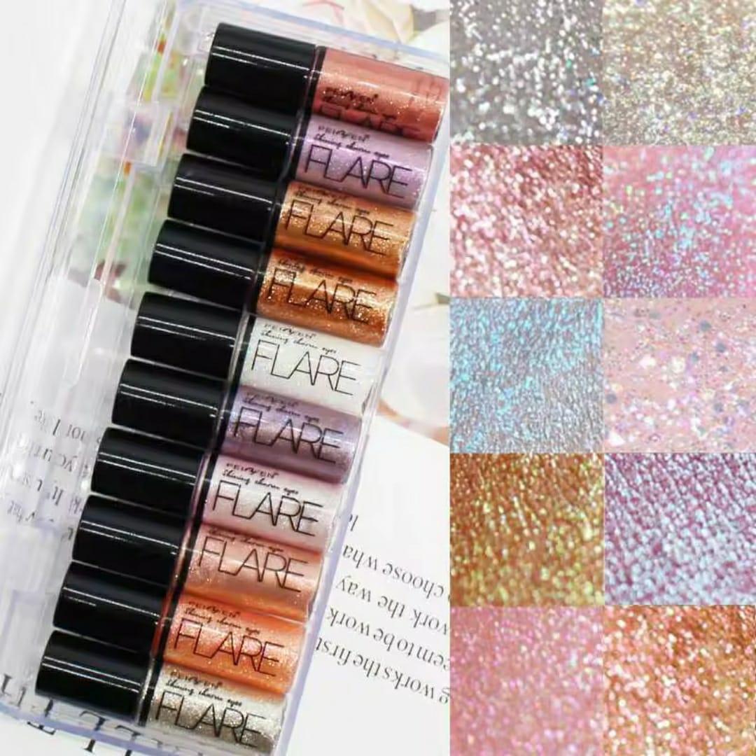Glitter Eyeshadow Set Waterproof Multi Shade