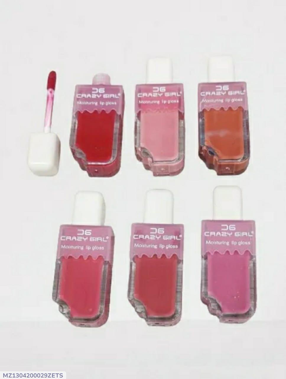 Crazy Girl Glossy Lip Gloss Pack of 6