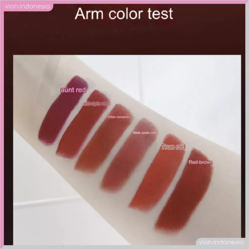 Velvet Matte Lipstick Set of 6 Bold Shades