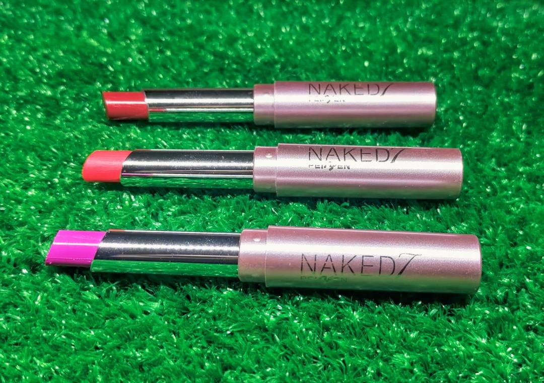 High Pigment Lipstick Pack of 3 - Nude Coral Cherry