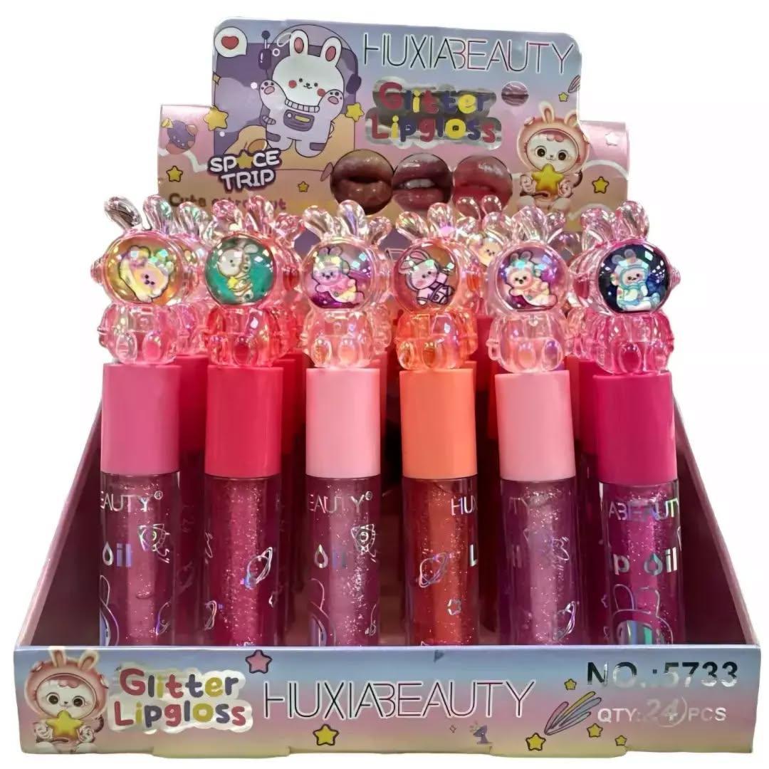 Multicolor Glossy Lip Gloss for Girls - Travel & Party Use
