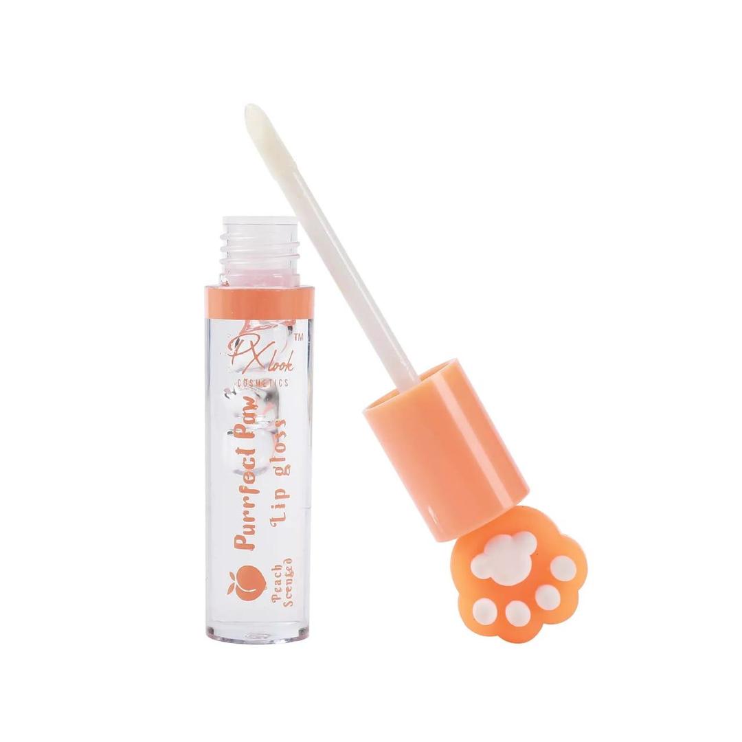 Paw Print Lip Gloss - Pink Blue Orange, Non-Sticky, Long Lasting