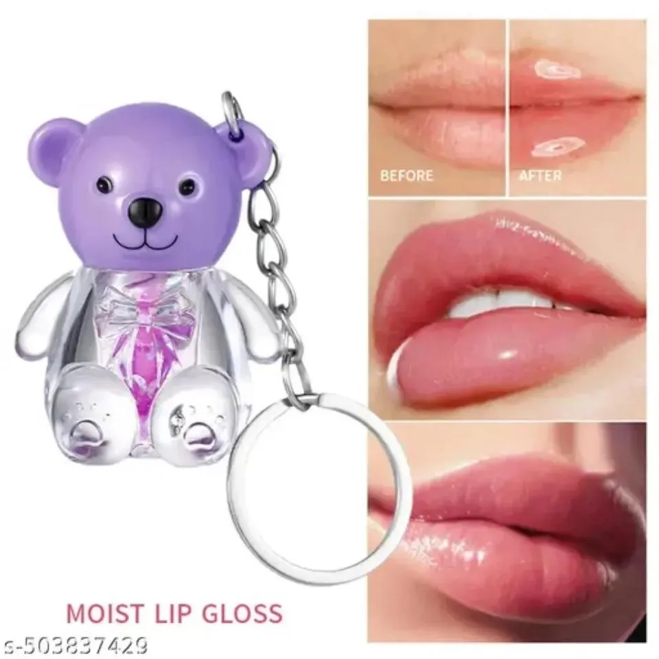 Teddy Bear Lip Oil Pack of 2 Glossy Hydrating