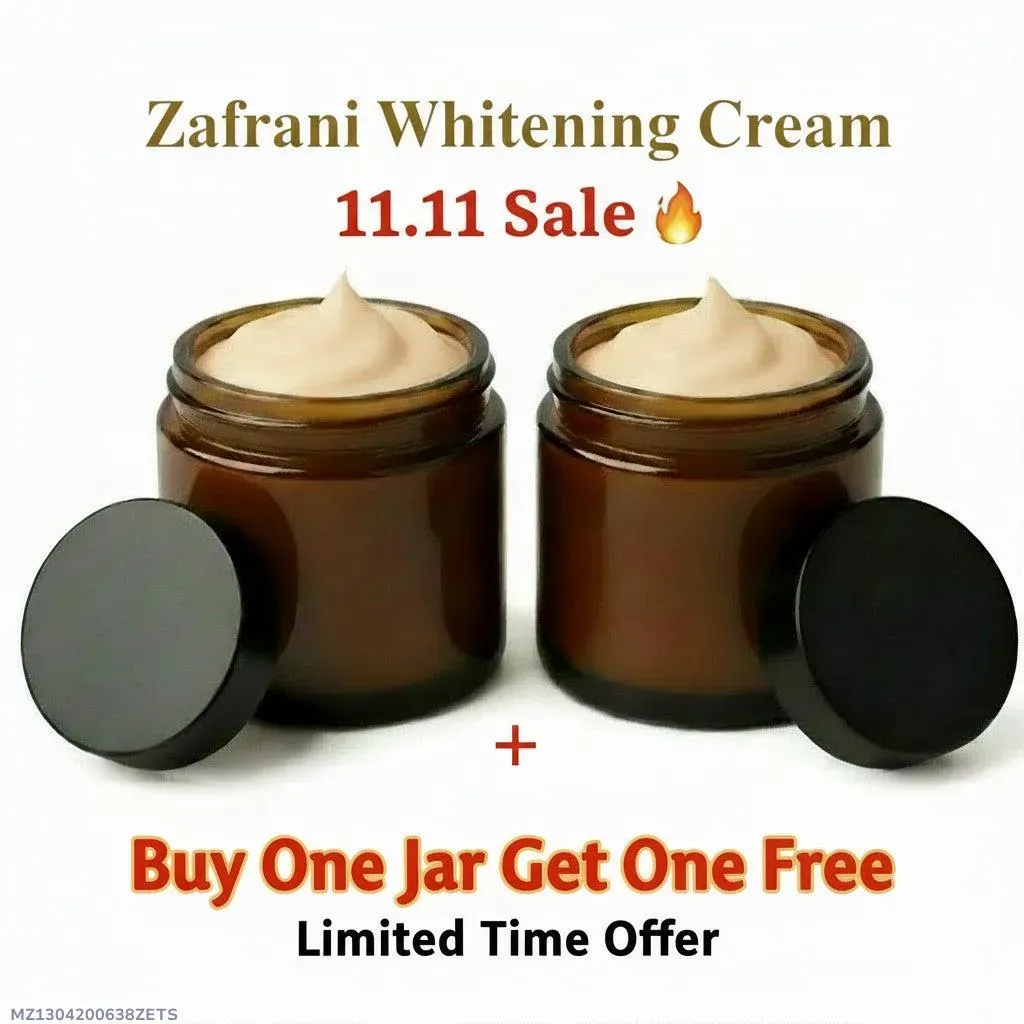 Zafrani Whitening Cream, 250g, Buy 1 Get 1 Free
