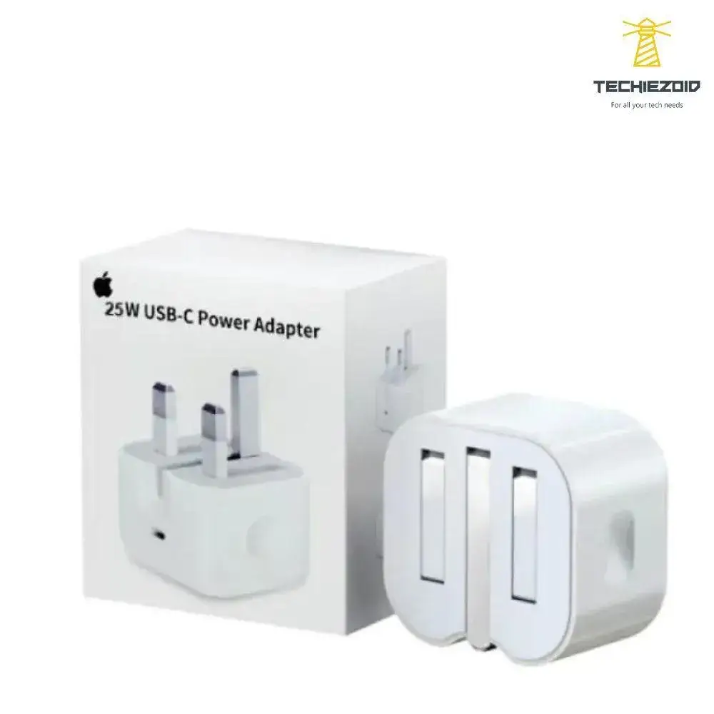 25W iPhone C-C Pd Power Adapter Charger 3 Pin (Uk Pin)