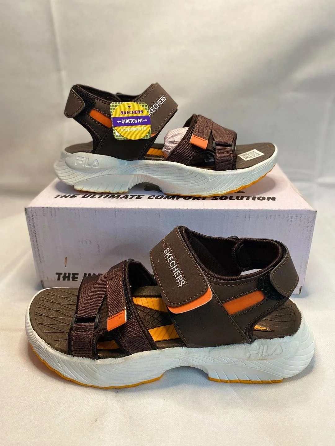 Men's Brown EVA Semi-Formal Sandals with Strap