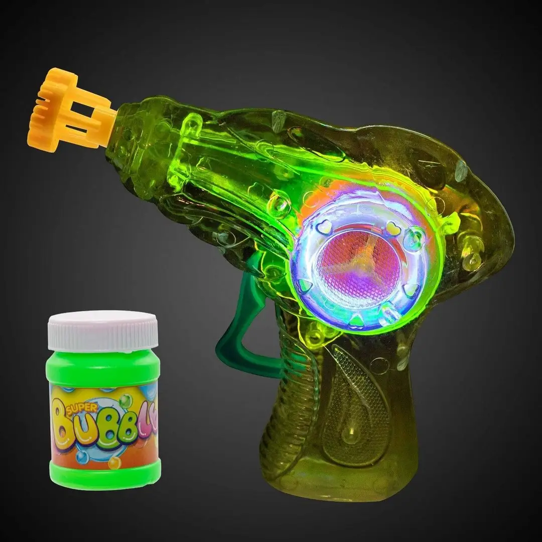 Cute Bubble Blower Toy With Lights and Bubble Soap Included For Kids