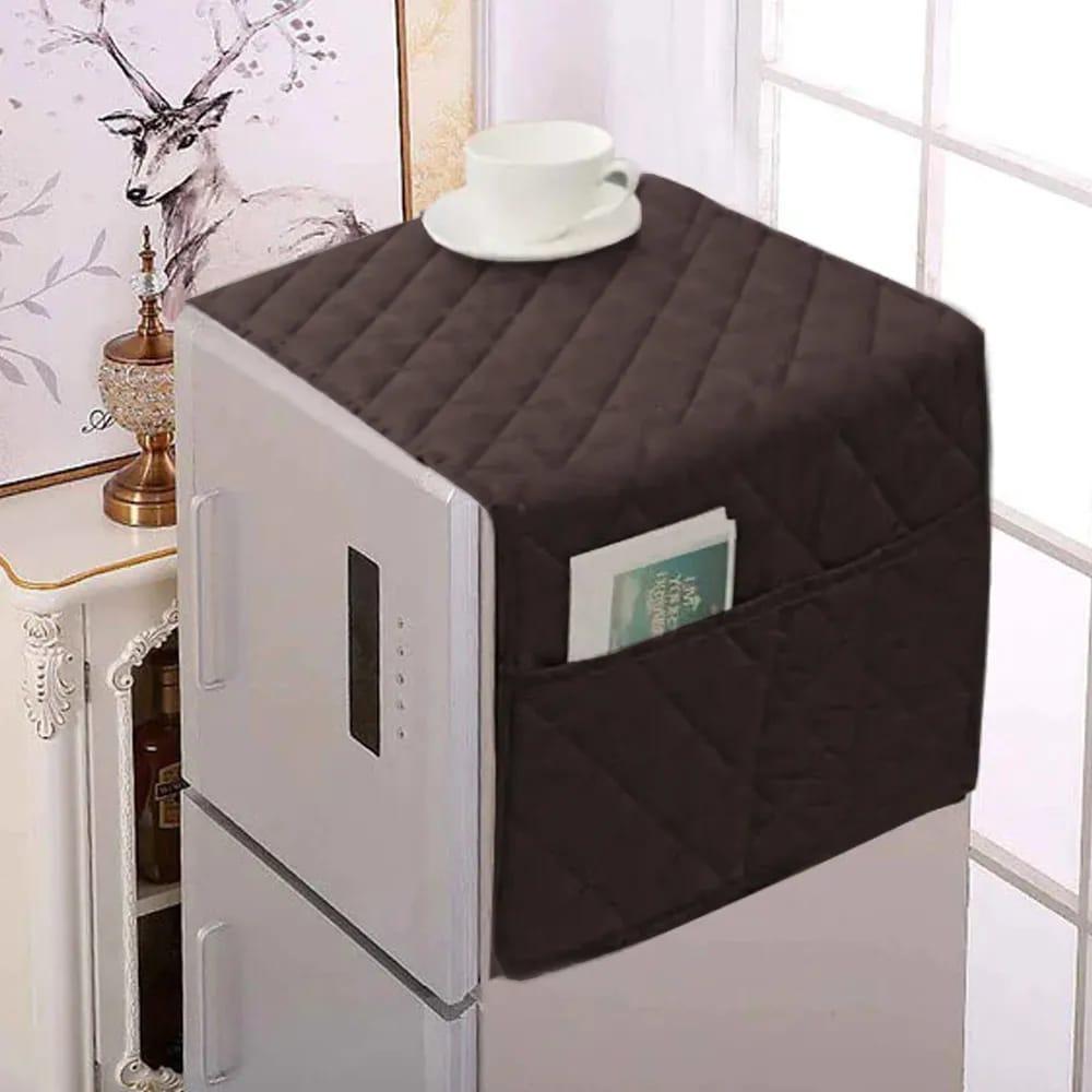 Blue Quilted Fridge Cover 20x48" Cotton Pakistan