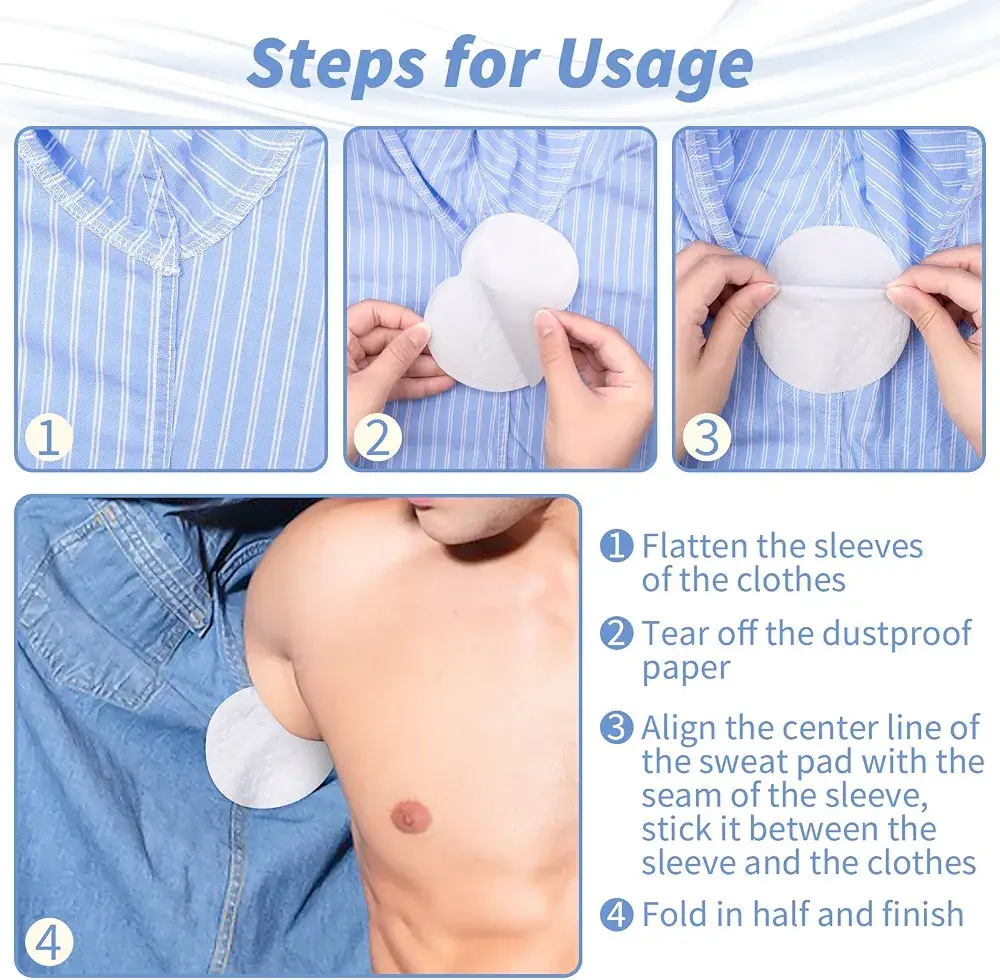 10 Pcs Breathable Sweat Pads