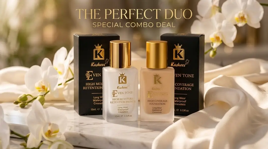 Kashee's Eventone Foundation + Primer Deal, (30ML+15ML)